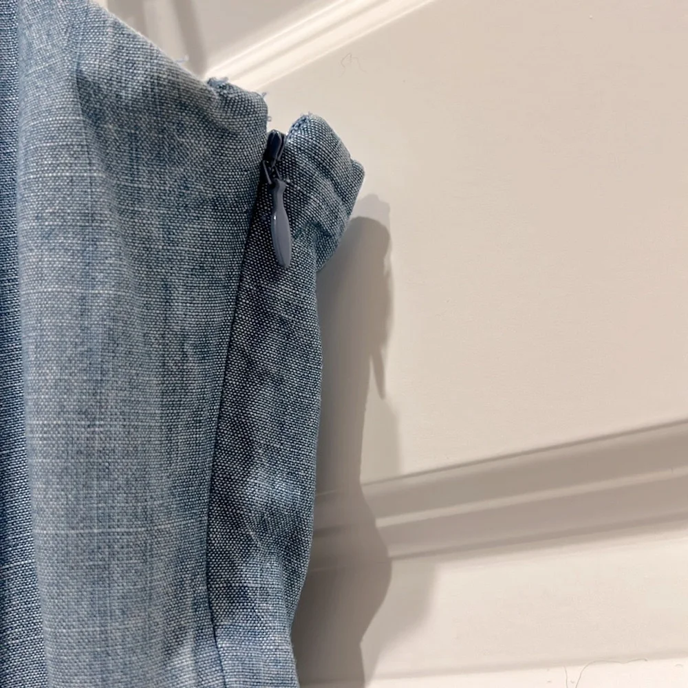 J. CREW Chambray midi slip dress size 4 NWT - Picture 3 of 7